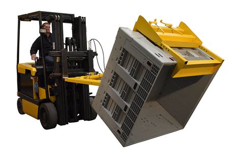 Hydraulic Powered Fork Truck Crate Turner/Dumper 